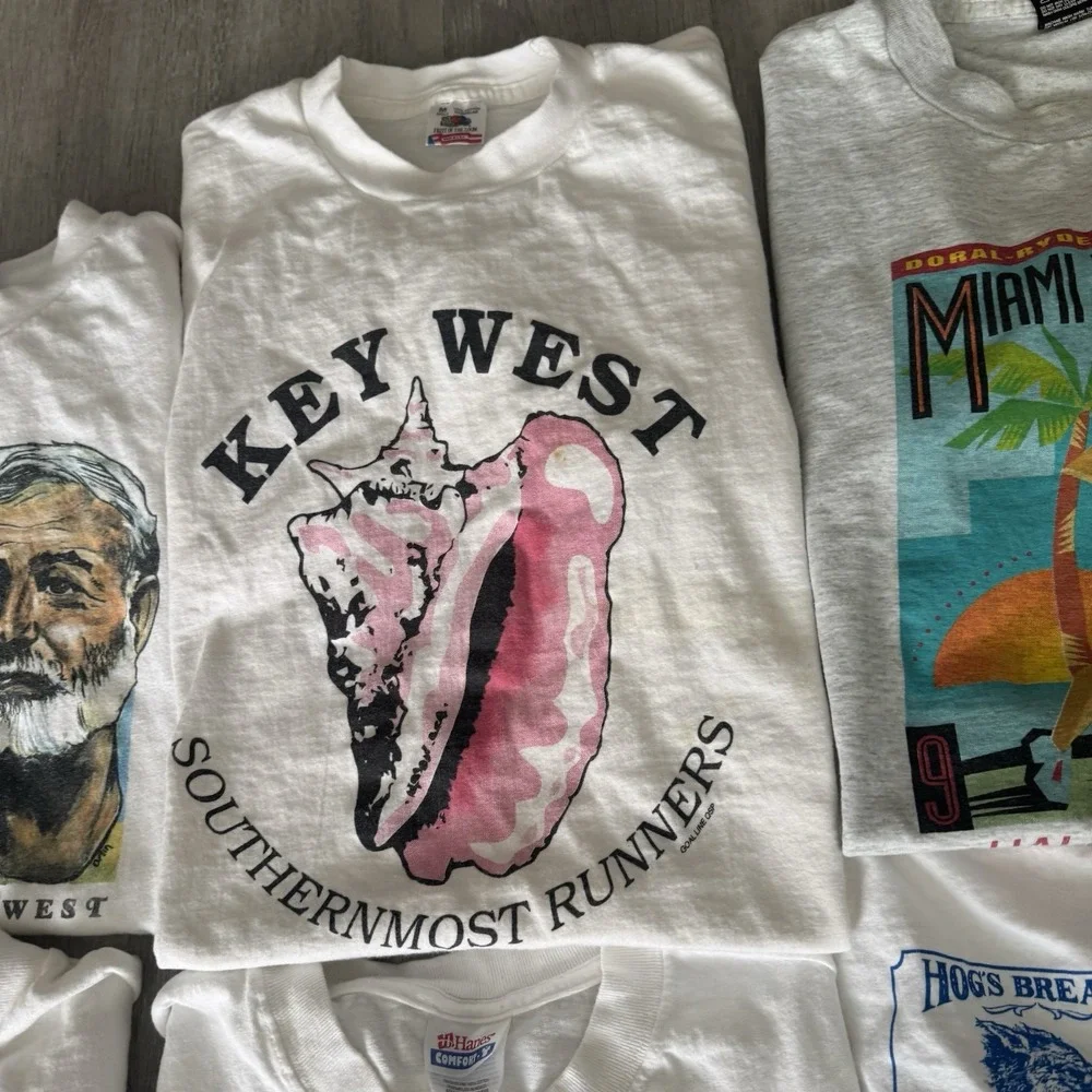 Vintage Lot of 16 Rare Key West Marathon Race Running Shirts Tees 5k, 7 Mile - Picture 5 of 16